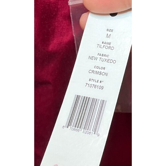 NWT Theory Crimson Tilford Tuxedo Silk Blend Cropped Jacket 3/4 Sleeves Womens M - Picture 4 of 11